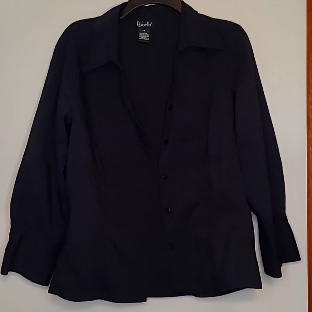 Raffaella black button shirt or jacket 16